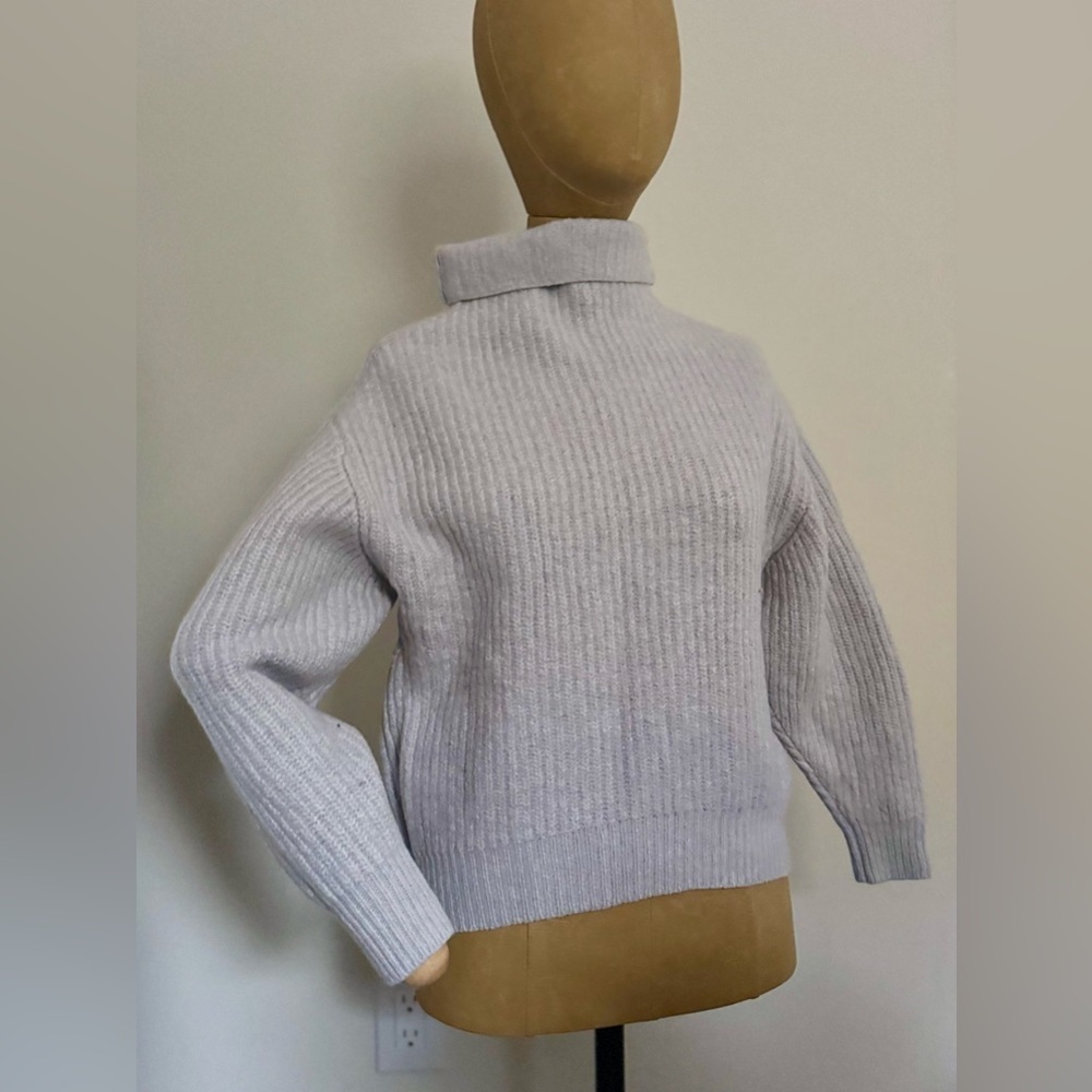 ARITZIA WILFRED Light Gray Cowl Neck Sweater (XXS) - Picture 1 of 6